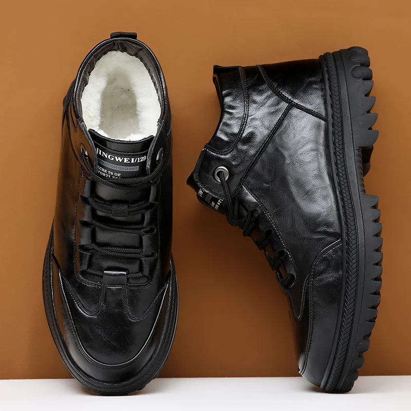 Men Cotton Shoes Plush Shoes Cold Snow Resistant Work Boots Comfortable Outdoor Casual Shoes Fashion Short Boots
Men Cotton Shoes Plush Shoes Cold Snow Resistant Work Boots Comfortable Outdoor Casual Shoes Fashion Short Boots