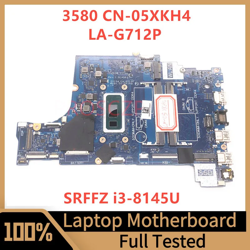 Mainboard CN-05XKH4 05XKH4 5XKH4 For DELL Inspiron 3580 3588 Laptop Motherboard With SRFFZ i3-8145U CPU LA-G712P 100%Full Tested
Mainboard CN-05XKH4 05XKH4 5XKH4 For DELL Inspiron 3580 3588 Laptop Motherboard With SRFFZ i3-8145U CPU LA-G712P 100%Full Tested