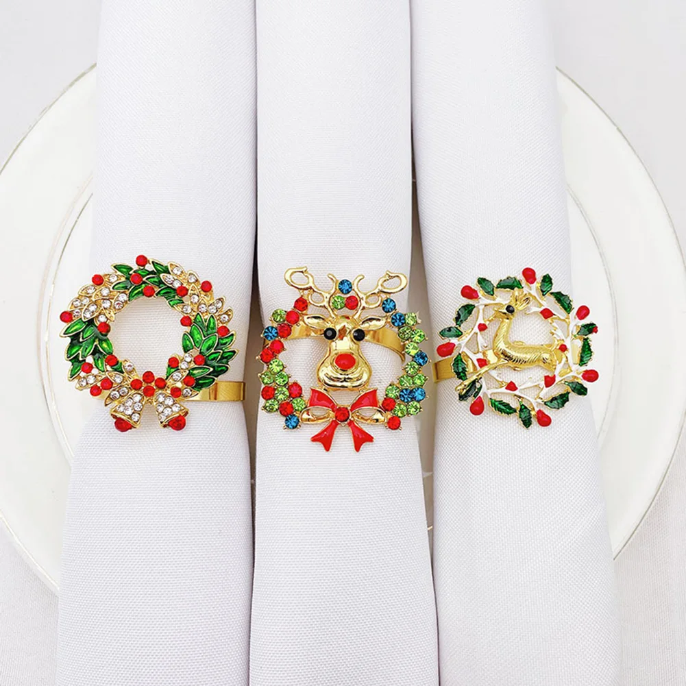 1 Pc Christmas Napkin Ring Napkin Holder Xmas Wedding Dinner Table Decoration Metal Reindeer Horn Tissue Ring For New Year
1 Pc Christmas Napkin Ring Napkin Holder Xmas Wedding Dinner Table Decoration Metal Reindeer Horn Tissue Ring For New Year