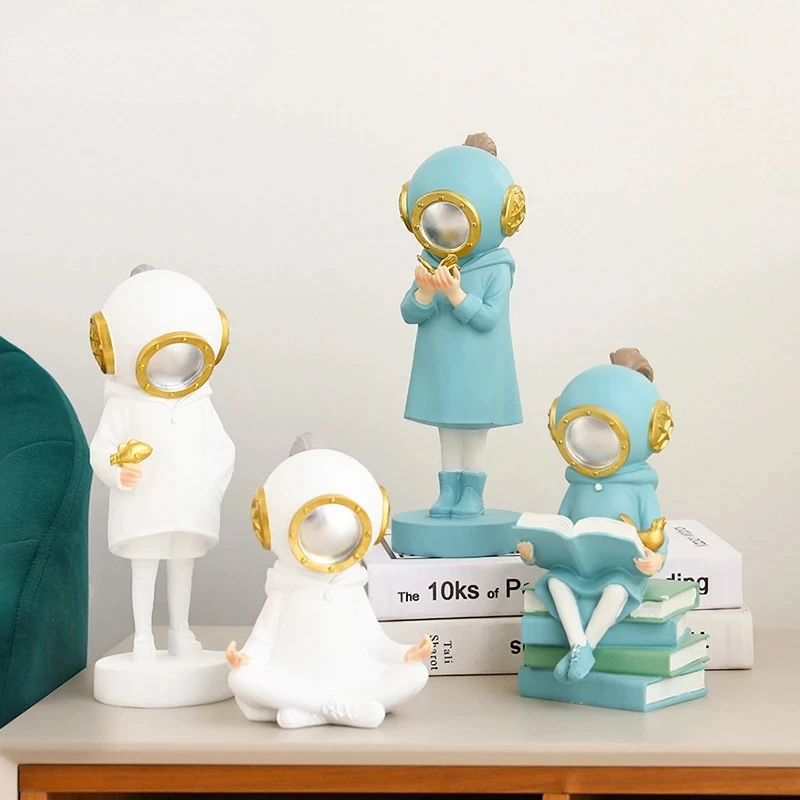 Imitate Banksy Deepsea Diver Statue Designer Street Art Diver Girl Sculpture Resin Figurines Office Home Interior Decor
Imitate Banksy Deepsea Diver Statue Designer Street Art Diver Girl Sculpture Resin Figurines Office Home Interior Decor