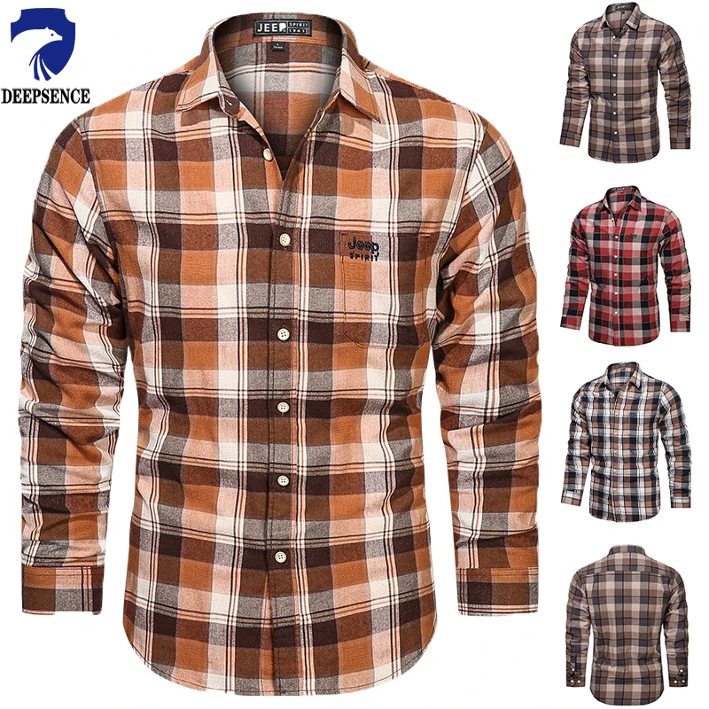 2023 Spring and Autumn Men's Plaid Shirt Retro Tooling Long-sleeved Top Breathable Quick-drying Casual Men's Summer New Shirt
2023 Spring and Autumn Men's Plaid Shirt Retro Tooling Long-sleeved Top Breathable Quick-drying Casual Men's Summer New Shirt