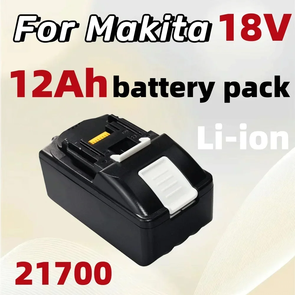 For Makita 18V 12000mAh 21700 Rechargeable Power Tools Battery with LED Li-ion Replacement LXT BL1860B BL1860 BL1850
For Makita 18V 12000mAh 21700 Rechargeable Power Tools Battery with LED Li-ion Replacement LXT BL1860B BL1860 BL1850