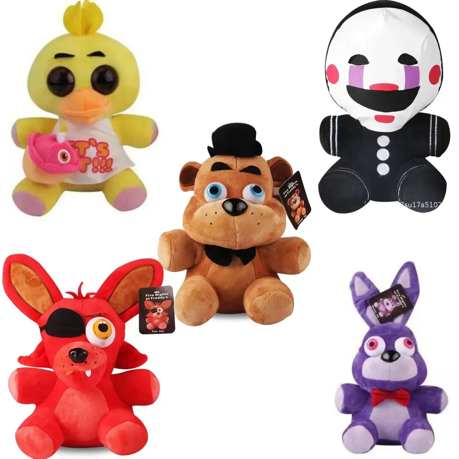 Плюшевые игрушки FNAF Freddy's Five Night At медведь Фредди, плюшевый кролик, игра Fnaf, плюшевый подарок на день рождения, рождественские игрушки для детей
Плюшевые игрушки FNAF Freddy's Five Night At медведь Фредди, плюшевый кролик, игра Fnaf, плюшевый подарок на день рождения, рождественские игрушки для детей