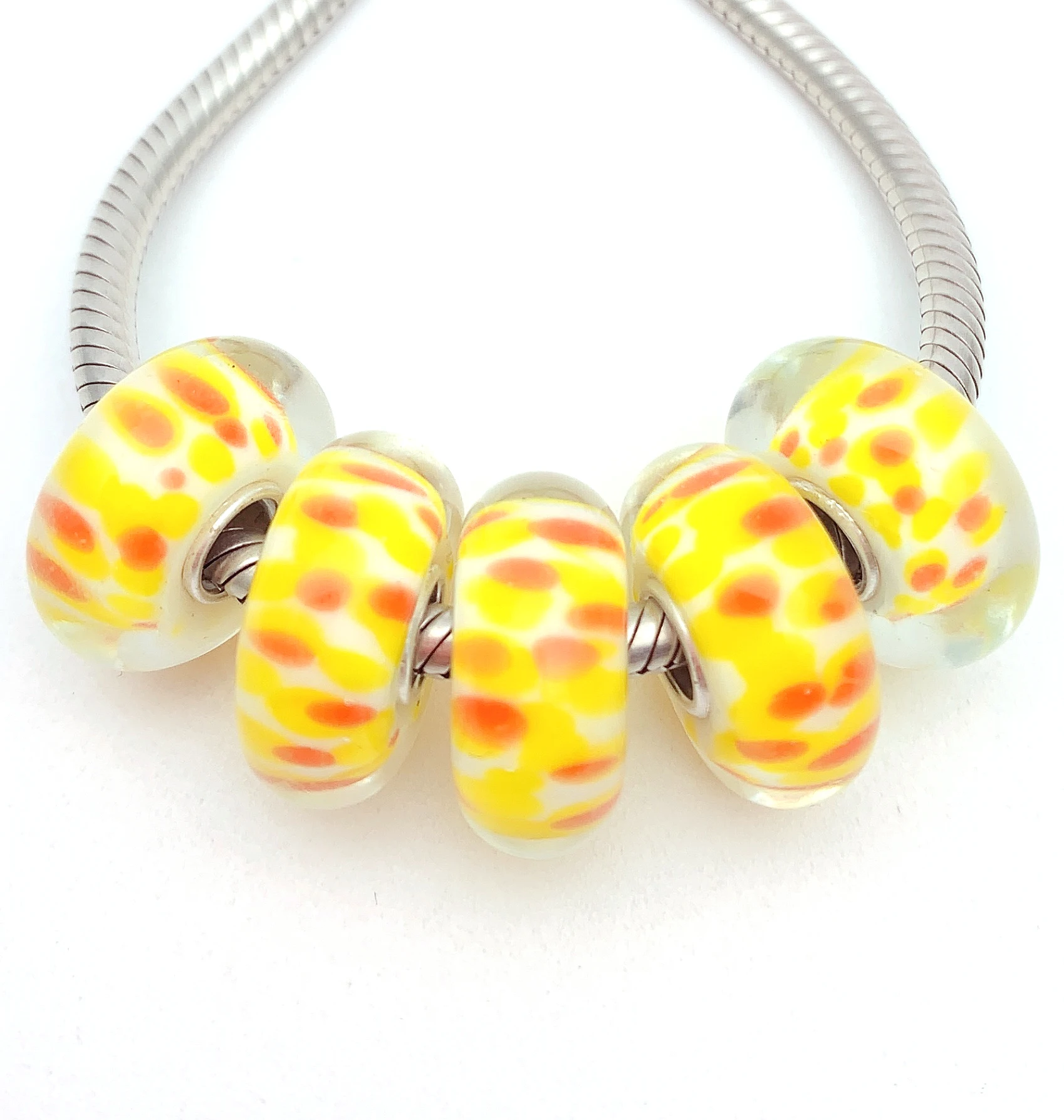 XHYG388 5X 100% Authenticity S925 Sterling Silver Beads Murano GlassBeads Fit European Charms Bracelet Diy Jewelry Lampwork
XHYG388 5X 100% Authenticity S925 Sterling Silver Beads Murano GlassBeads Fit European Charms Bracelet Diy Jewelry Lampwork