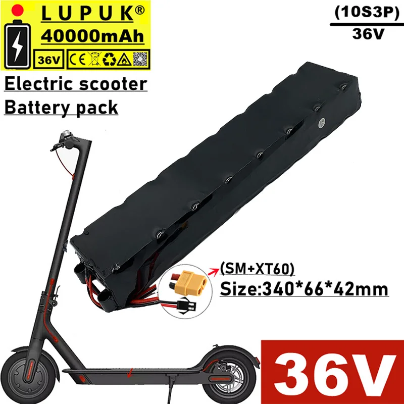 2023 new 36V lithium-ion battery pack, 10S3P, 40000 mAh, various connectors, suitable for scooters, electric bicycles, etc
2023 new 36V lithium-ion battery pack, 10S3P, 40000 mAh, various connectors, suitable for scooters, electric bicycles, etc