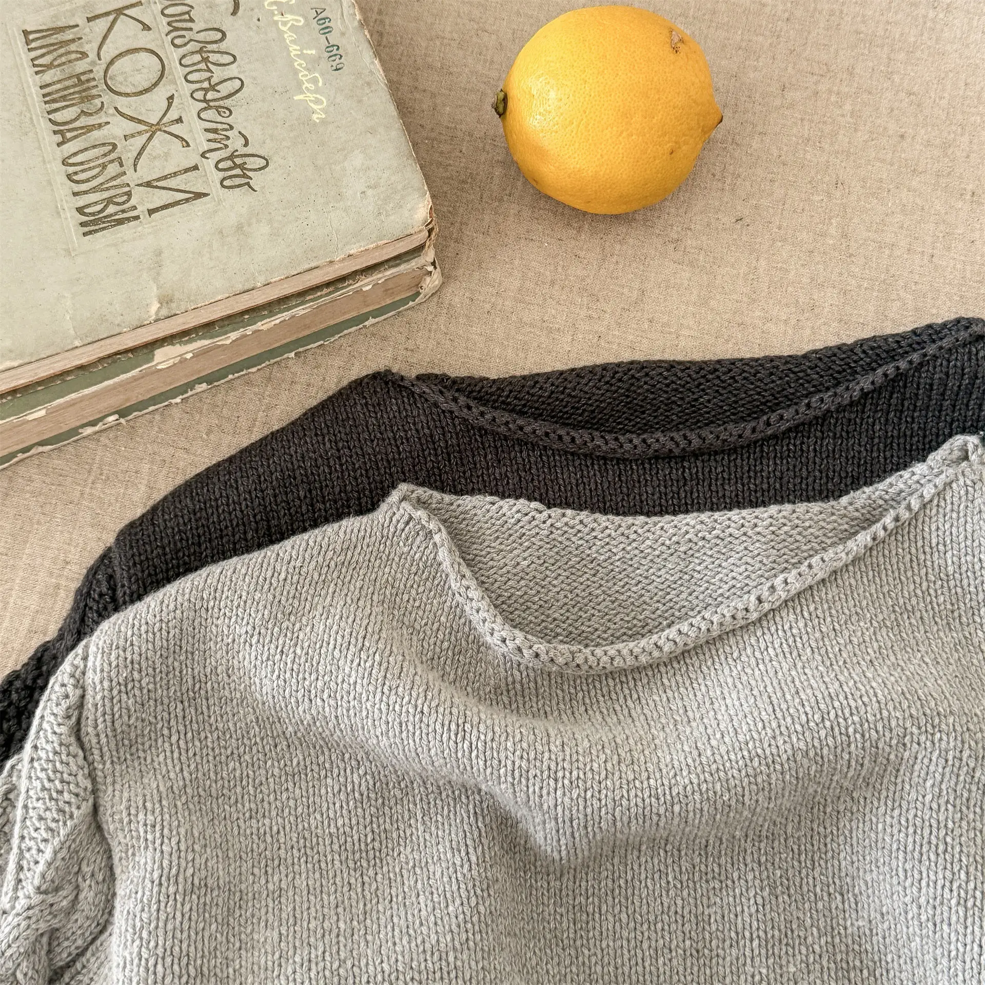 2025 Autumn New Children Long Sleeve Knit Sweater Solid Baby Pullover Girls Loose Sweater Kids Knitted Tops Toddler Clothes 29 Sbfdfef18628841f8b64bc39e11f74443q