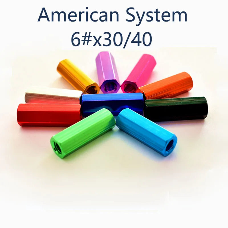 1Pcs American System 6#x30/40x 4.7mm Aluminum Alloy Long Hex Nuts Rod Coupling Nuts Connection Thread Anodized Hexagonal Nut
1Pcs American System 6#x30/40x 4.7mm Aluminum Alloy Long Hex Nuts Rod Coupling Nuts Connection Thread Anodized Hexagonal Nut