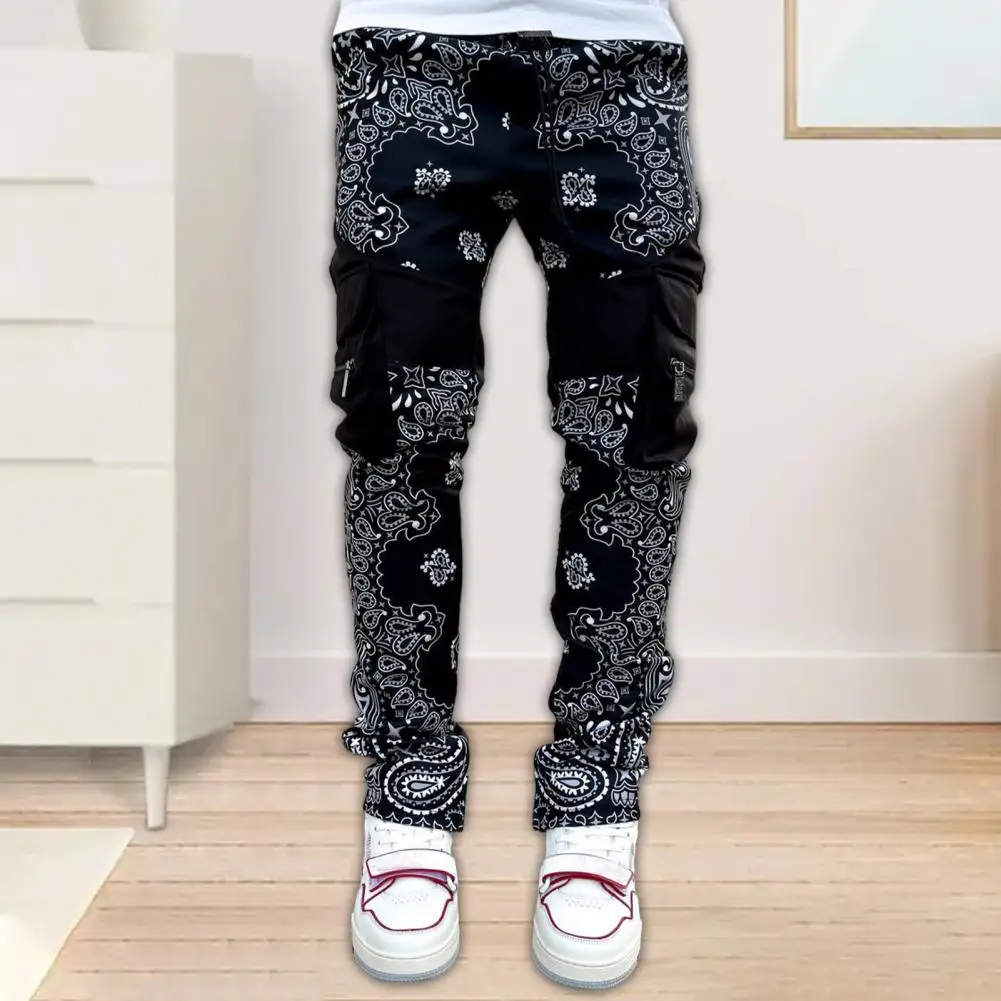 

Cozy Popular Printed Lace-up Pants Bottoms Joggers Pants Digital Print for Daily Wear