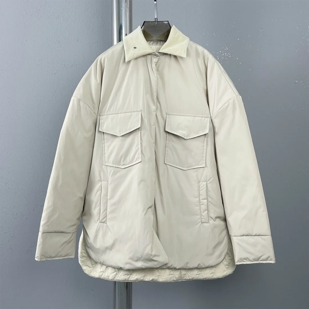 Women's Clothing Velvet patchwork shirt and jacket Winter New 170 
Women's Clothing Velvet patchwork shirt and jacket Winter New 170