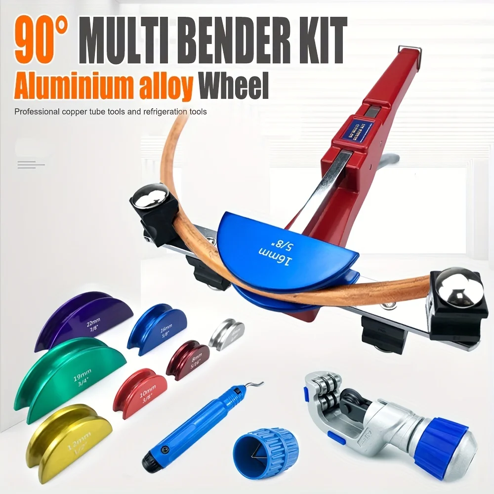 Combined Pipe Bender CT-999F-C (new Plastic Box) 6-22mm Manual Aluminum Disc Labor-saving Ratchet With CT-532
Combined Pipe Bender CT-999F-C (new Plastic Box) 6-22mm Manual Aluminum Disc Labor-saving Ratchet With CT-532