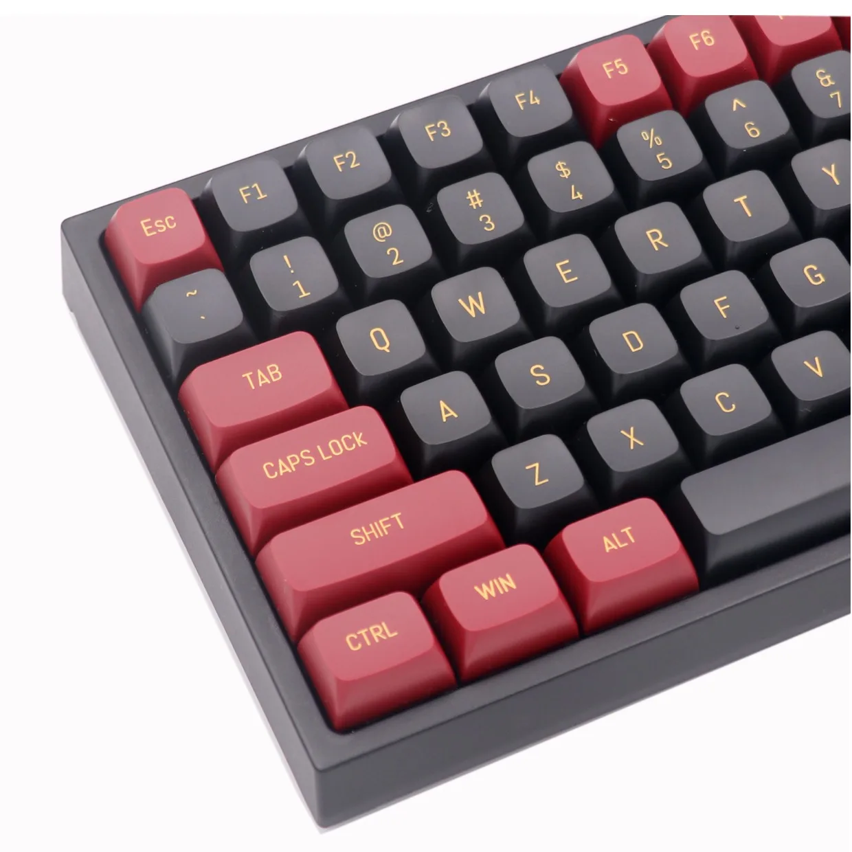 

149 Keys Black Red CSA Profile PBT Double Shot Keycaps For Cherry Mx Switch Mechanical Keyboard Keycap Custom Key Caps DIY Gk61
