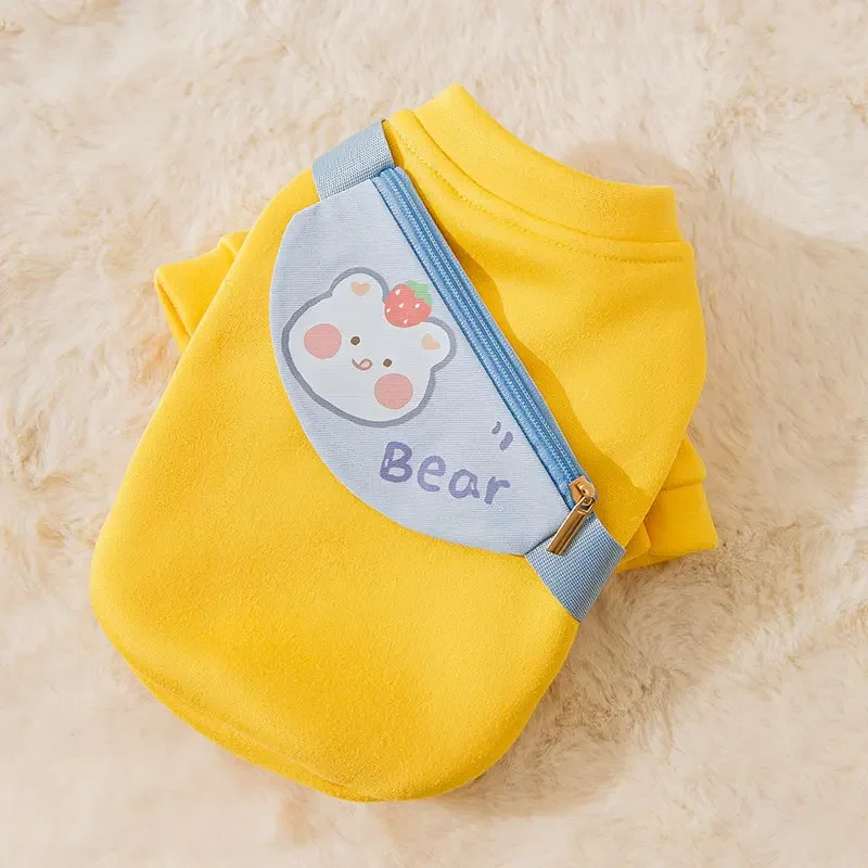 Одежда для домашних животных Осенняя Милая ранец для щенков боди для двух ног тонкая секция одежда для маленьких собак
Одежда для домашних животных Осенняя Милая ранец для щенков боди для двух ног тонкая секция одежда для маленьких собак