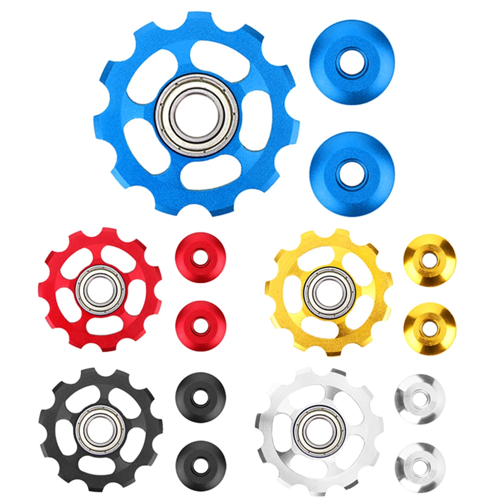 11T Aluminum Alloy Bicycle Rear Derailleur Pulley Jockey Ockey Wheel MTB Mountain Road Bike Guide Roller Cycling Accessories
11T Aluminum Alloy Bicycle Rear Derailleur Pulley Jockey Ockey Wheel MTB Mountain Road Bike Guide Roller Cycling Accessories
