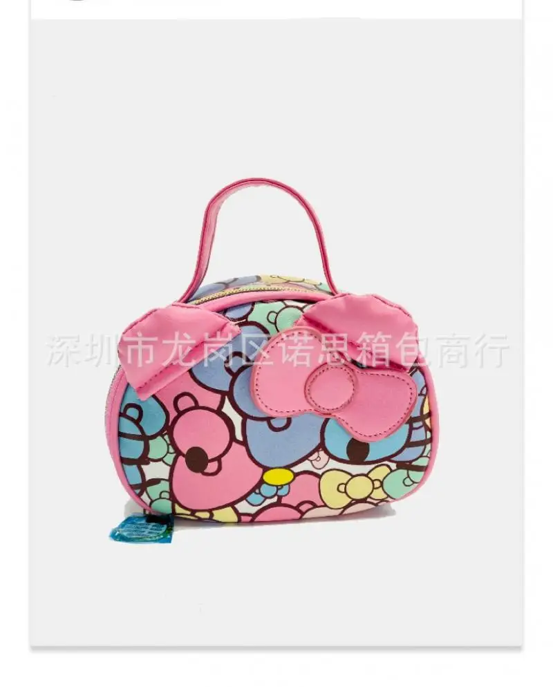 

Kawaii Cute Sanrio Hello Kitty Bowknot Handbag Princess Bao Kids Bag Printing Girl Heart Cute Girl Christmas Gift For Children