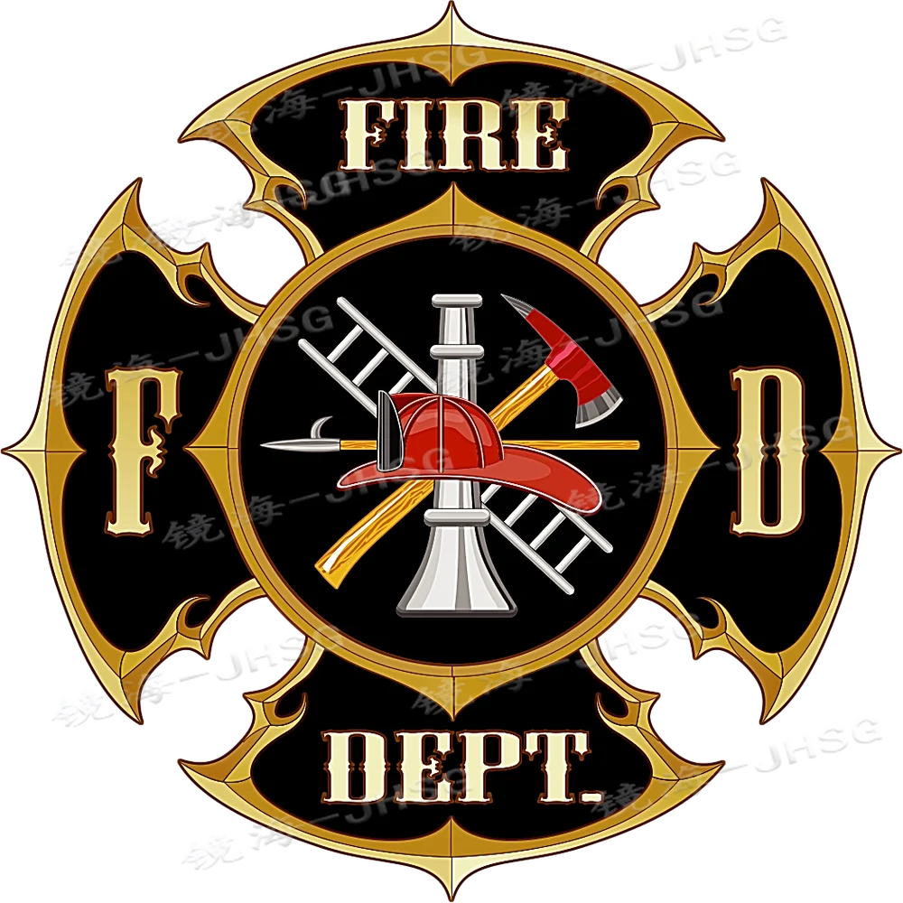 Volunteer Fire Cross Fireman Decal Truck Decal - Waterproof Vinyl Decal - Support Customization
Volunteer Fire Cross Fireman Decal Truck Decal - Waterproof Vinyl Decal - Support Customization