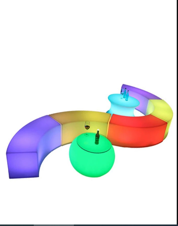 Customized LED illuminated curved stools, tea tables and chairs, creative outdoor activities, bar stools
Customized LED illuminated curved stools, tea tables and chairs, creative outdoor activities, bar stools