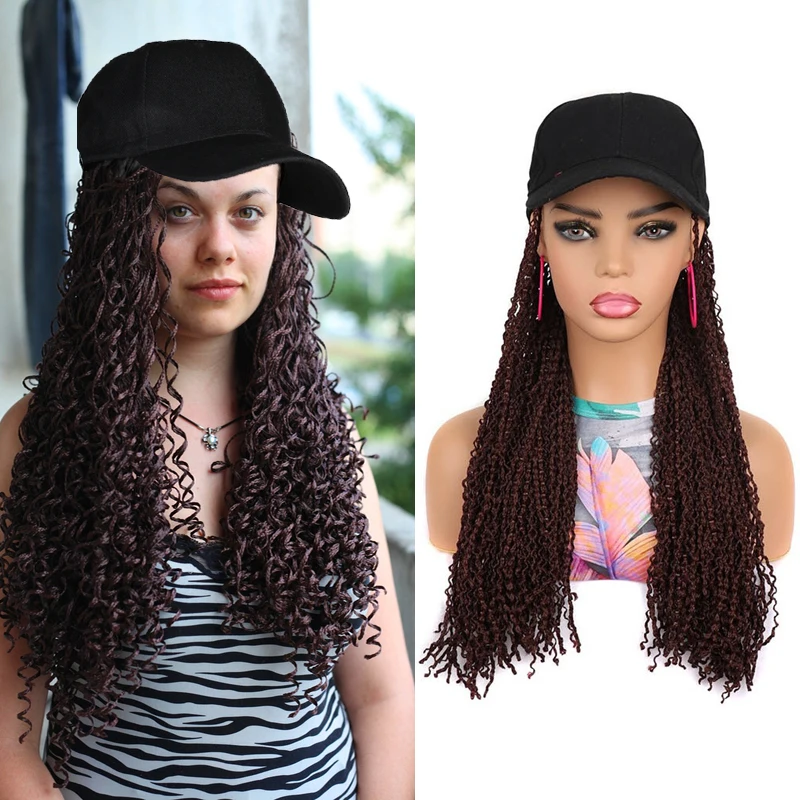 Baseball Cap Wig with Braided for Balck White Women 16inch Black Crochet Box Brading Hat Adjustable Wig Synthetic Hair Attached
Baseball Cap Wig with Braided for Balck White Women 16inch Black Crochet Box Brading Hat Adjustable Wig Synthetic Hair Attached