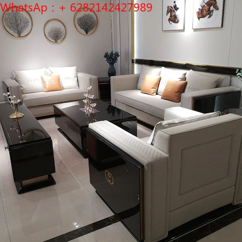 Light luxury sofa Italian living room Hong Kong style simple villa modern French size household furniture
Light luxury sofa Italian living room Hong Kong style simple villa modern French size household furniture