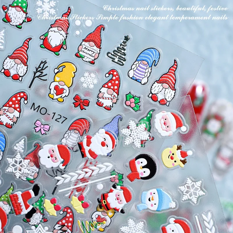 5D Nail Decal Stickers Santa Claus snowflake relief Nail stickers Ballet streamerNail Decoration For Nail Tips Beauty
5D Nail Decal Stickers Santa Claus snowflake relief Nail stickers Ballet streamerNail Decoration For Nail Tips Beauty