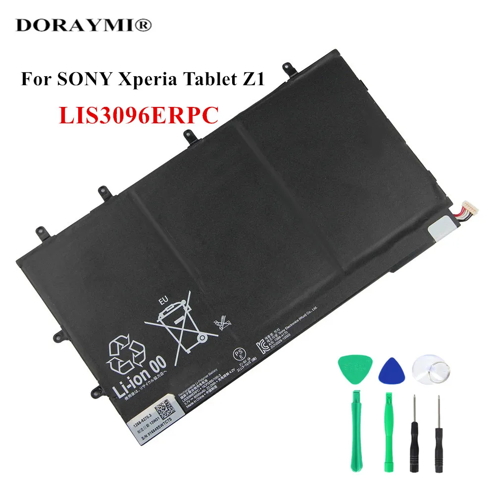 Original LIS3096ERPC Battery For SONY Xperia Tablet Z1 Tablet 1ICP3/65/100-3 SGP321 Tablet Battery 6000mAh Replacement Batteries
Original LIS3096ERPC Battery For SONY Xperia Tablet Z1 Tablet 1ICP3/65/100-3 SGP321 Tablet Battery 6000mAh Replacement Batteries