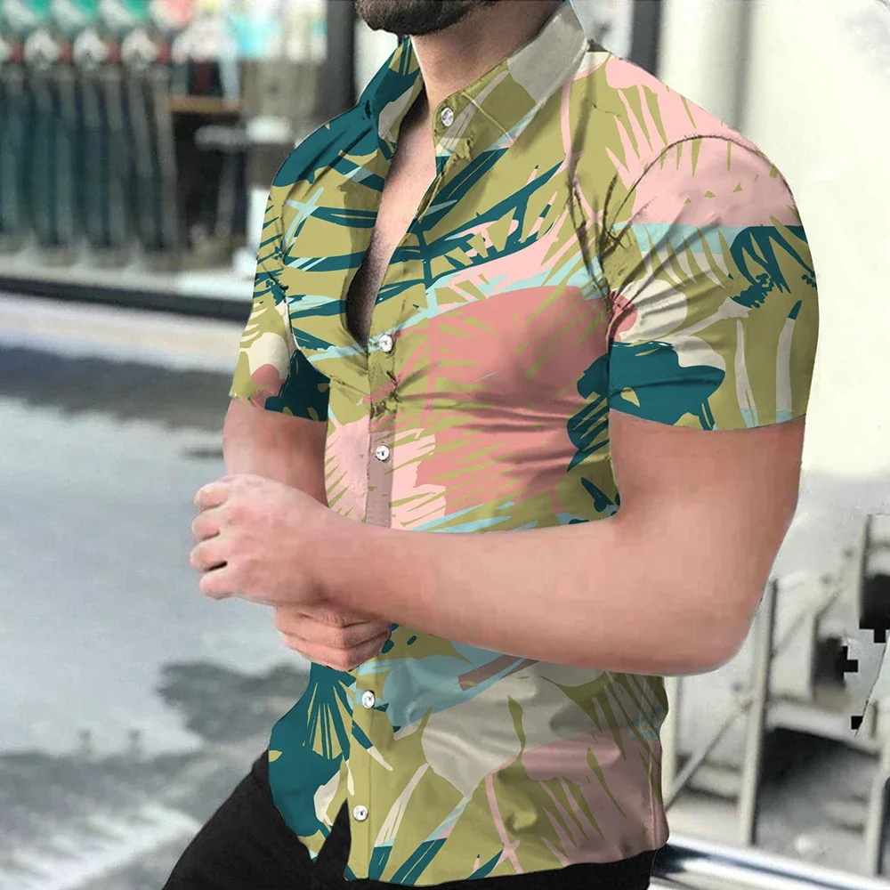 Breathable Shirts Short-sleeved Steetwear Plus Size Printing Shirts Summer Trendy 3D Digital Button-Down Casual Clothing
Breathable Shirts Short-sleeved Steetwear Plus Size Printing Shirts Summer Trendy 3D Digital Button-Down Casual Clothing