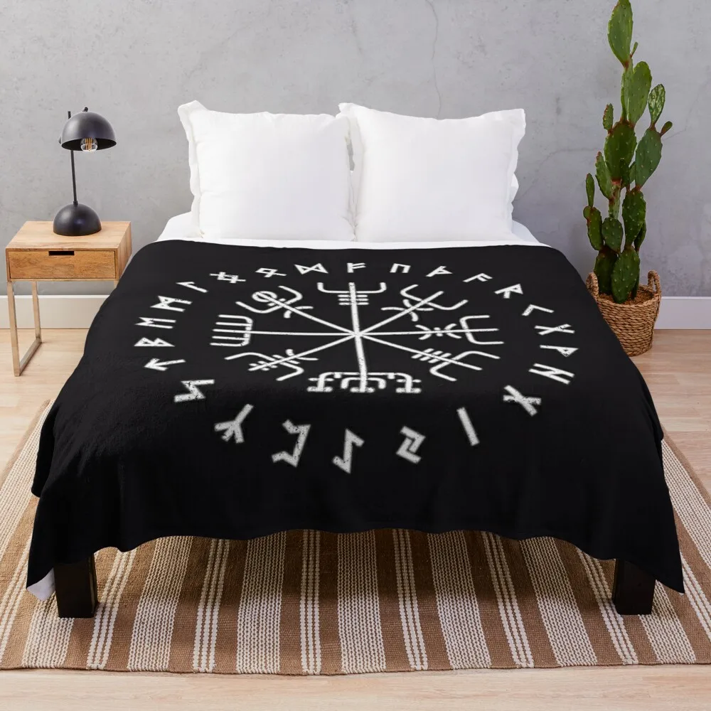 Viking Norse Protection Compass with Circle Runes Grunge Texture Engraving Black Background HD High Quality Throw Blanket
Viking Norse Protection Compass with Circle Runes Grunge Texture Engraving Black Background HD High Quality Throw Blanket