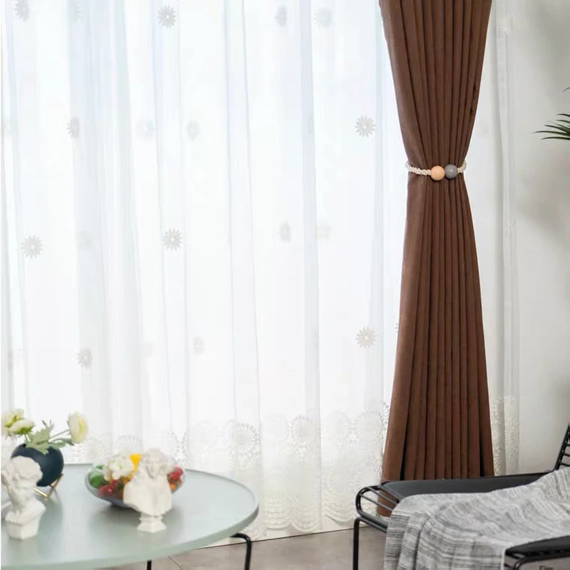 Nordic Minimalist Small Fresh Embroidered Tulle Bay Window Balcony Customization Curtains for Living Dining Room Bedroom
Nordic Minimalist Small Fresh Embroidered Tulle Bay Window Balcony Customization Curtains for Living Dining Room Bedroom