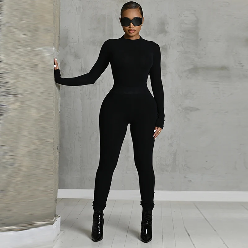 Women Long Sleeve Tops Bodysuit Long Pants Two Piece Matching Sets Wholesale Items For Business
Women Long Sleeve Tops Bodysuit Long Pants Two Piece Matching Sets Wholesale Items For Business