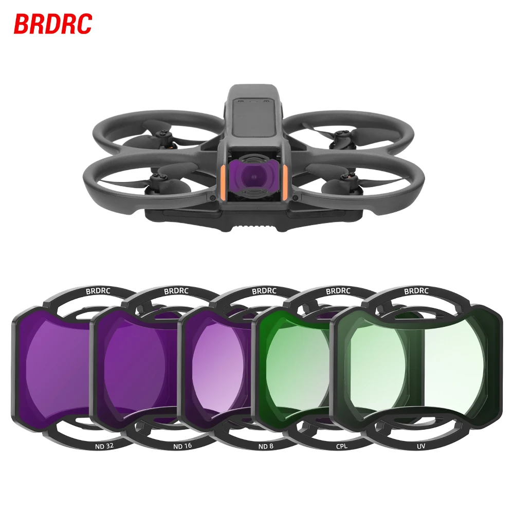 Набор водонепроницаемых оптических фильтров brдк для DJI Avata, 2 фотокамеры UV CPL ND8 ND16 ND32 ND64
Набор водонепроницаемых оптических фильтров brдк для DJI Avata, 2 фотокамеры UV CPL ND8 ND16 ND32 ND64