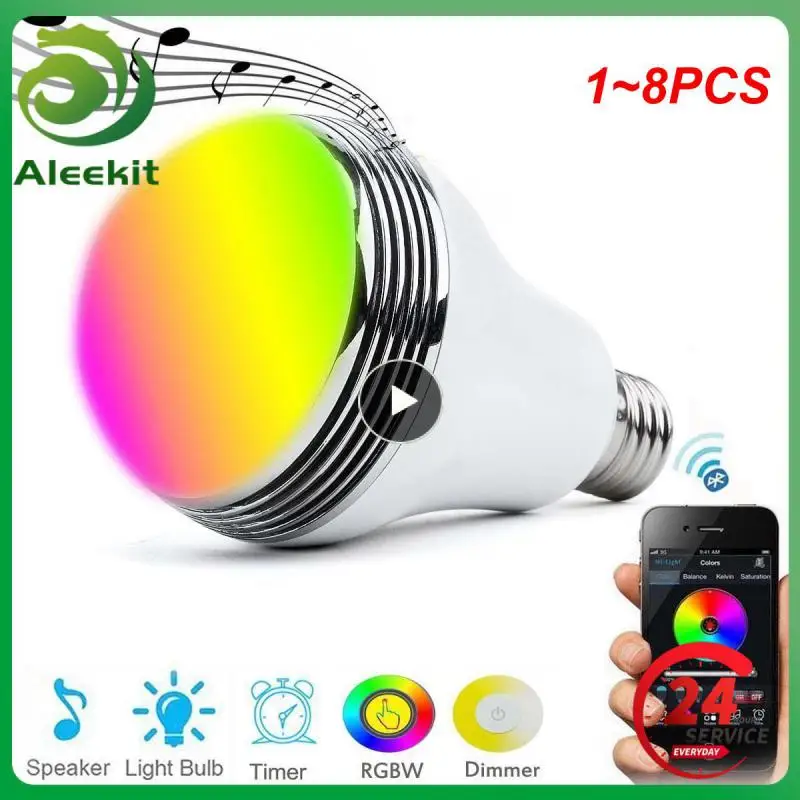 1~8PCS E27 Smart LED Light Bulb RGB Colour Music Lamps Wireless 4.0 Control Music Speaker Timer
1~8PCS E27 Smart LED Light Bulb RGB Colour Music Lamps Wireless 4.0 Control Music Speaker Timer