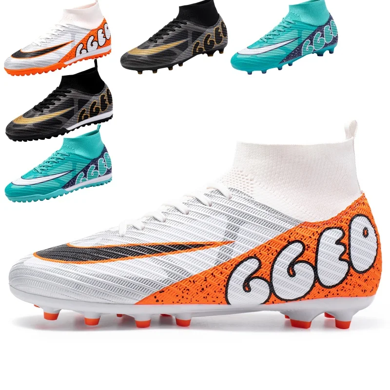 

Men‘s Professional Light Non-Slip Soccer Shoes Soft TF/FG Football Boots Cleats Grass Training Sneakers Outdoor Sport Footwears