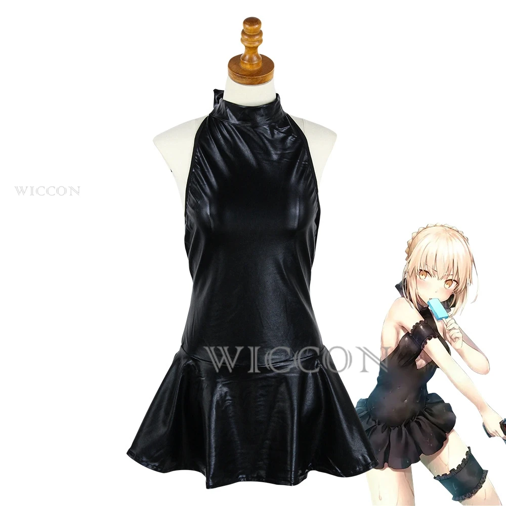 Anime Game Fate/Grand Order Altria Pendragon Cosplay Costume Wig PU Swimwear Dress Woman Sexy Summer Day Carnival Party Suit
Anime Game Fate/Grand Order Altria Pendragon Cosplay Costume Wig PU Swimwear Dress Woman Sexy Summer Day Carnival Party Suit