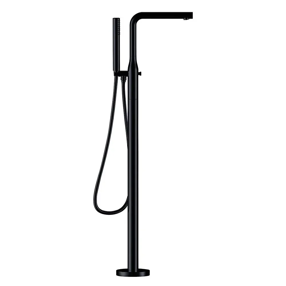 Modern Freestanding Tub Filler Bathtub Faucet Matte Black Floor Mount Single Handle Brass Faucets with Hand Shower
Modern Freestanding Tub Filler Bathtub Faucet Matte Black Floor Mount Single Handle Brass Faucets with Hand Shower