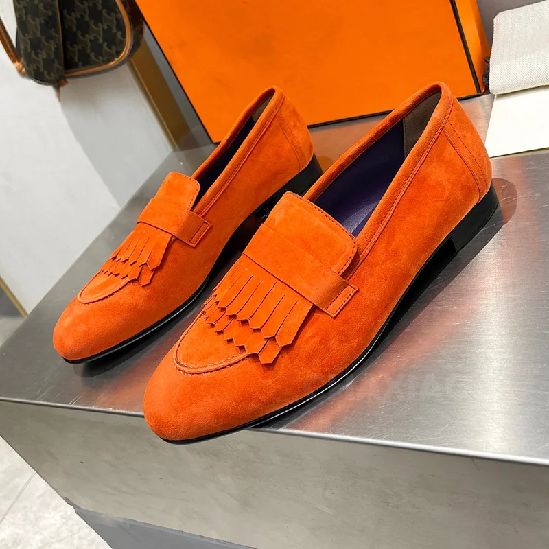 Туфли женские на плоской подошве, уникальный дизайн обуви, бахрома, Декор, классические универсальные лоферы, лето
Туфли женские на плоской подошве, уникальный дизайн обуви, бахрома, Декор, классические универсальные лоферы, лето