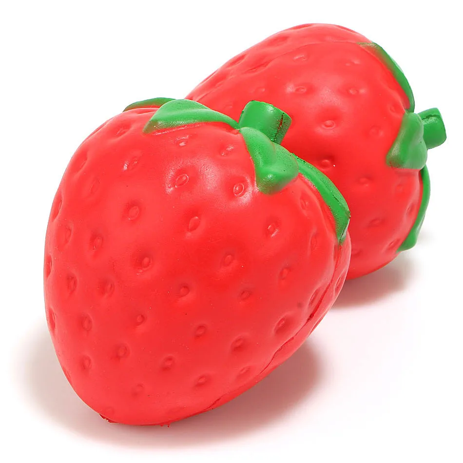 

strawberry squishy Simulation Fruit PU Bread Slow Rising Cream Scented Soft Squeeze Toy Stress Relief for Kid Funny Gift