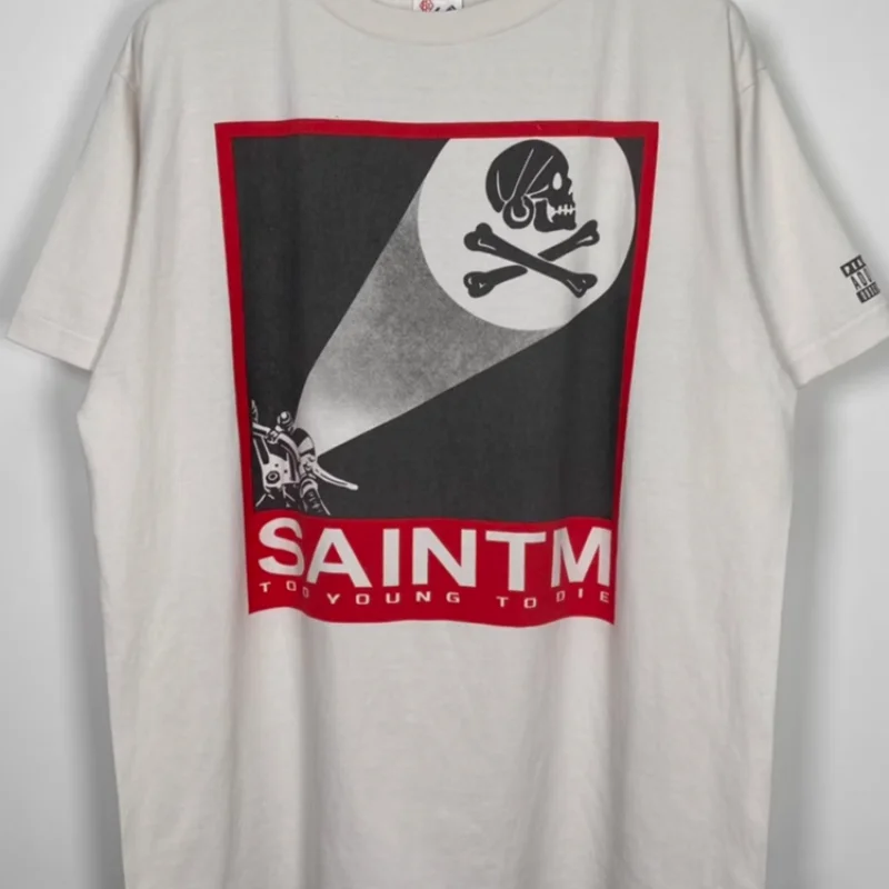 High Street SAINT MICHAEL Print Oversized T-shirt Casual Vintage T Shirts Streetwear Top Tees Y2k Woman Clothes Men's Clothing
High Street SAINT MICHAEL Print Oversized T-shirt Casual Vintage T Shirts Streetwear Top Tees Y2k Woman Clothes Men's Clothing