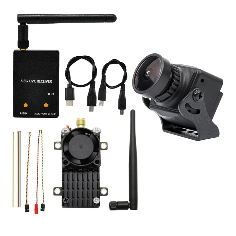 1 Set 5.8Ghz 2W For FPV Wireless Transmitter TS582000+For FPV Receiver+For FPV Camera Over 20Km 2000MW Video AV Audio Sender Kit
1 Set 5.8Ghz 2W For FPV Wireless Transmitter TS582000+For FPV Receiver+For FPV Camera Over 20Km 2000MW Video AV Audio Sender Kit