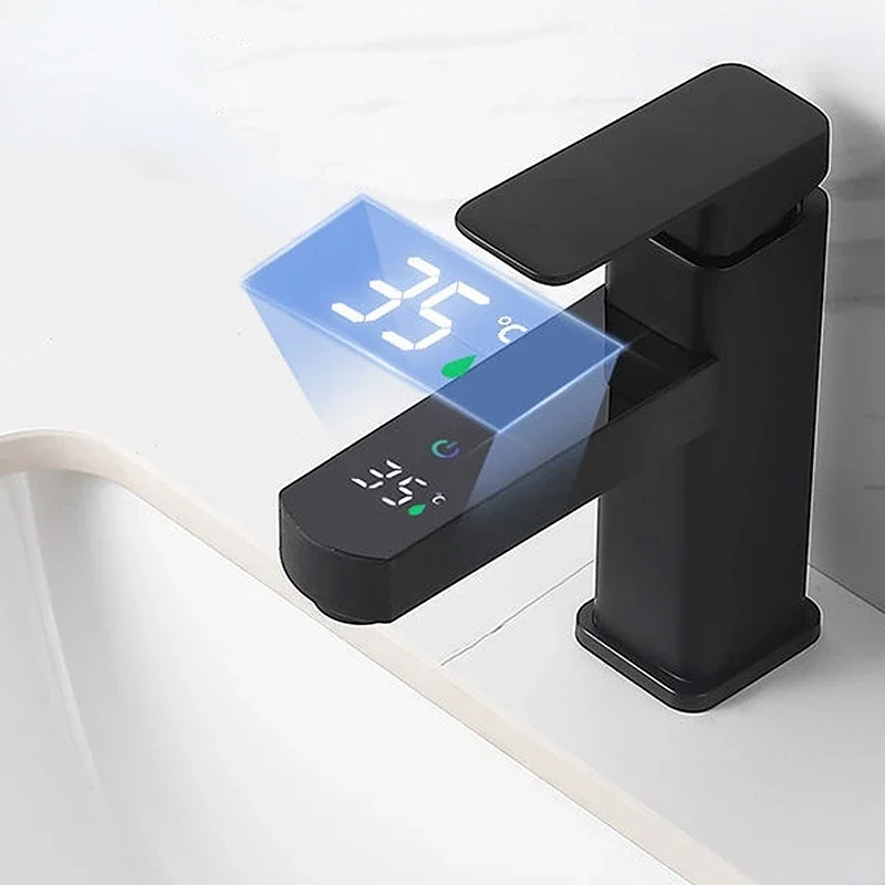 LED Digital Temperature Bathroom Sink Faucet Basin Smart Deck Mounted Hot&Cold Mixer Water Tap
LED Digital Temperature Bathroom Sink Faucet Basin Smart Deck Mounted Hot&Cold Mixer Water Tap