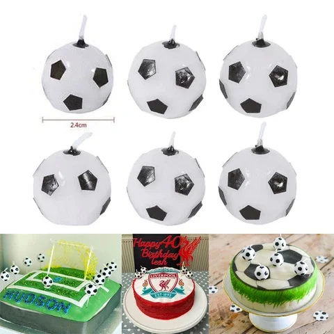 6pcs Soccer Ball Football Candles For Birthday Party Kid Cake Decorating Supplies for Celebrate Party Birthday Party Supplies
6pcs Soccer Ball Football Candles For Birthday Party Kid Cake Decorating Supplies for Celebrate Party Birthday Party Supplies