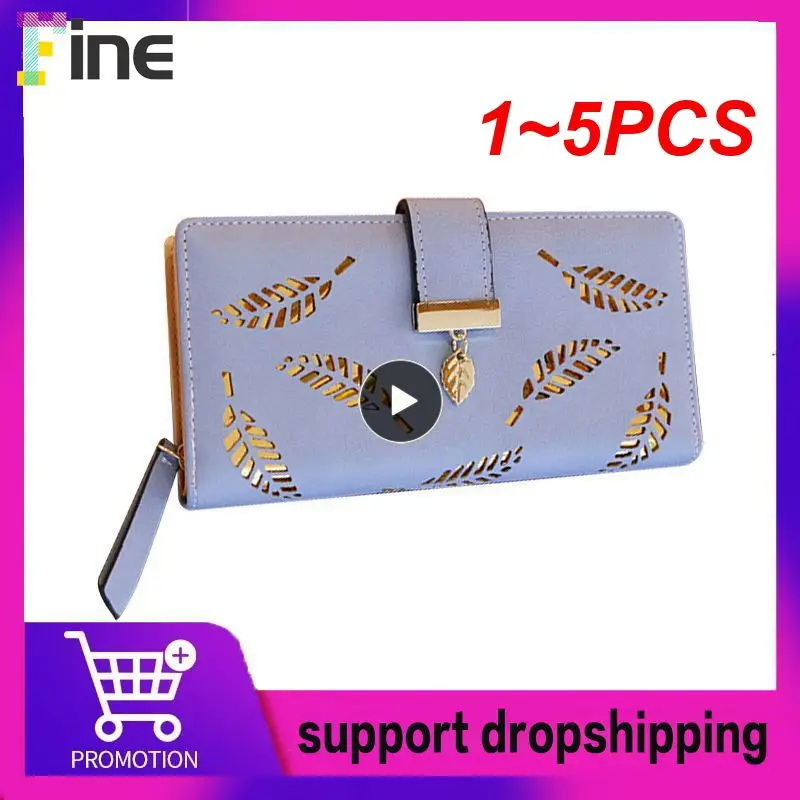 1~5PCS Women Wallet PU Leather Purse Female Long Wallet Gold Hollow Leaves Pouch Handbag For Women Coin Purse Card Holders
1~5PCS Women Wallet PU Leather Purse Female Long Wallet Gold Hollow Leaves Pouch Handbag For Women Coin Purse Card Holders