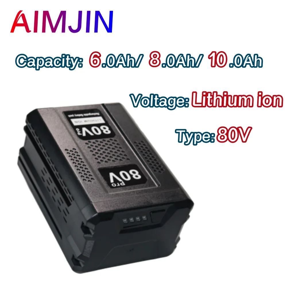 Replacement Rechargeable Battery for Greenworks 80V 6.0Ah/8.0Ah/10.0Ah Lithium Ion Battery,For GBA80200 GBA80250 GBA80400
Replacement Rechargeable Battery for Greenworks 80V 6.0Ah/8.0Ah/10.0Ah Lithium Ion Battery,For GBA80200 GBA80250 GBA80400