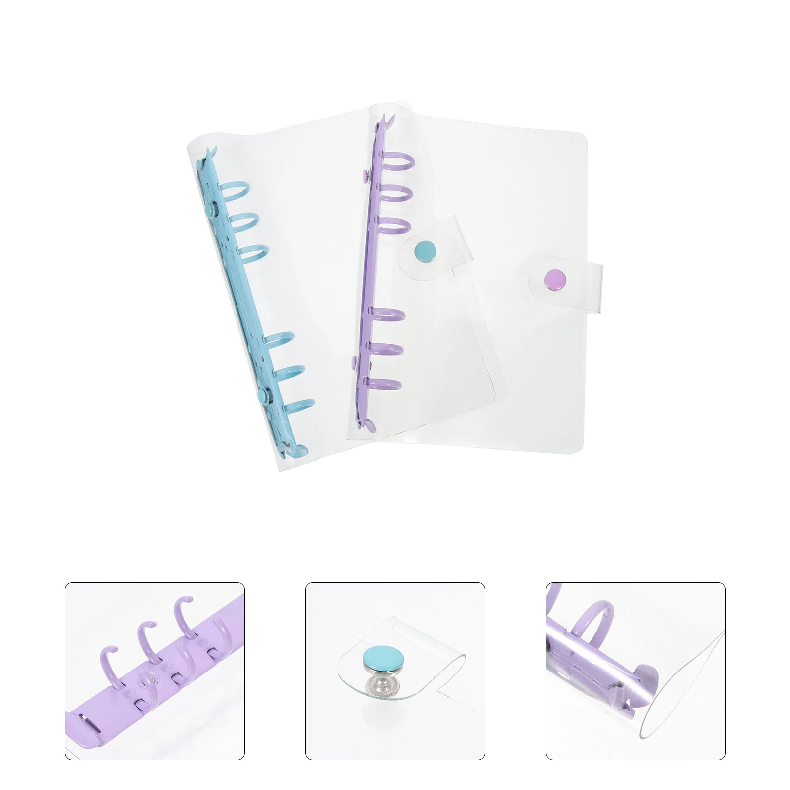 2 Pcs Binder 6-rings Shell Colorful Clips Pvc Notebook Cover Colored Office Supply Loose Leaf
2 Pcs Binder 6-rings Shell Colorful Clips Pvc Notebook Cover Colored Office Supply Loose Leaf