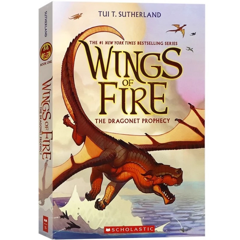 

Wings of Fire 1 The Dragonet Prophecy, Teen English in books story, Magic Fantasy Adventure novels 9781338883190