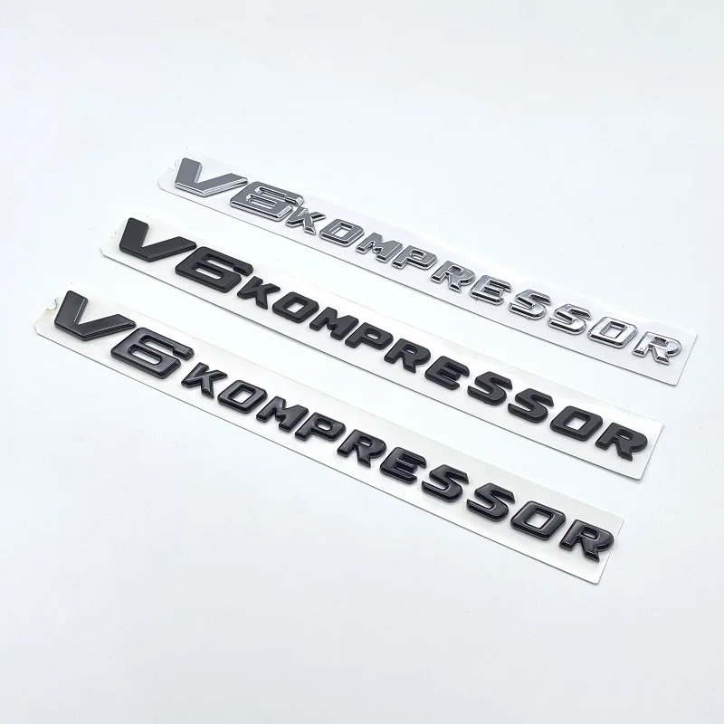 For Mercedes Benz Black AMG Chrome Black Letters V6 KOMPRESSOR Trunk Fender Emblem Emblem Badges Sticker
For Mercedes Benz Black AMG Chrome Black Letters V6 KOMPRESSOR Trunk Fender Emblem Emblem Badges Sticker