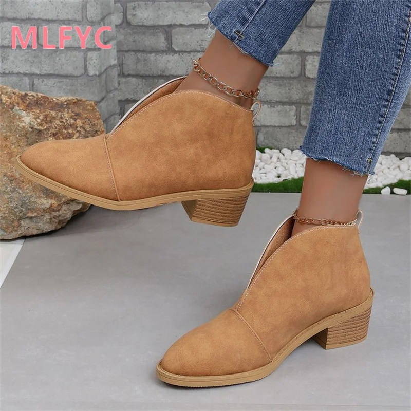 Women New Foreign Trade Large Size Female Shoes European and American Fashion Versatile Personalized Fashion Boots Mujer Shoes
Women New Foreign Trade Large Size Female Shoes European and American Fashion Versatile Personalized Fashion Boots Mujer Shoes