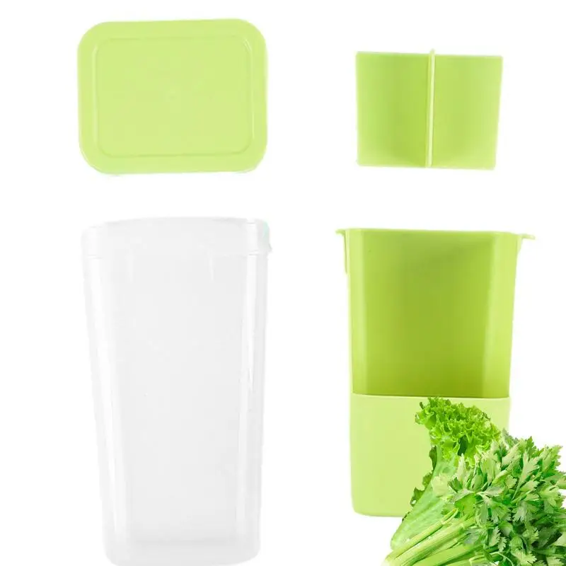 

Herb Saver Storage Container Fresh Herb Keeper Vanilla Vegetables Fresh Preservation Bottle For Refrigerator Kitchen Gadgets