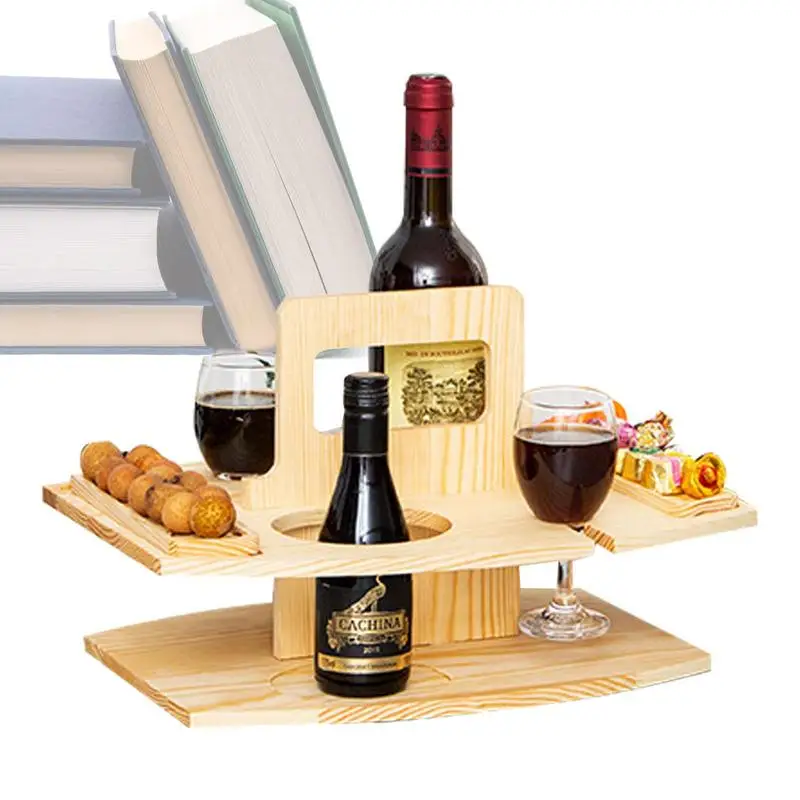 Picnic Wine Tray Portable Wooden Snack Wine Tray With Glasses Holder Large Capacity Detachable Sturdy Outdoor Snack Wine Tray
Picnic Wine Tray Portable Wooden Snack Wine Tray With Glasses Holder Large Capacity Detachable Sturdy Outdoor Snack Wine Tray