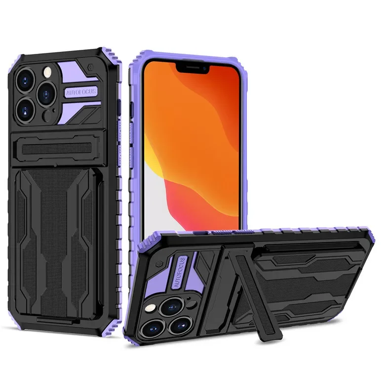 Titan Guard Shockproof Wallet Case with Slide Card Holder & Kickstand | Rugged Armor iPhone Case Titan Guard Shockproof Wallet Case with Slide Card Holder & Kickstand | Rugged Armor iPhone Case
