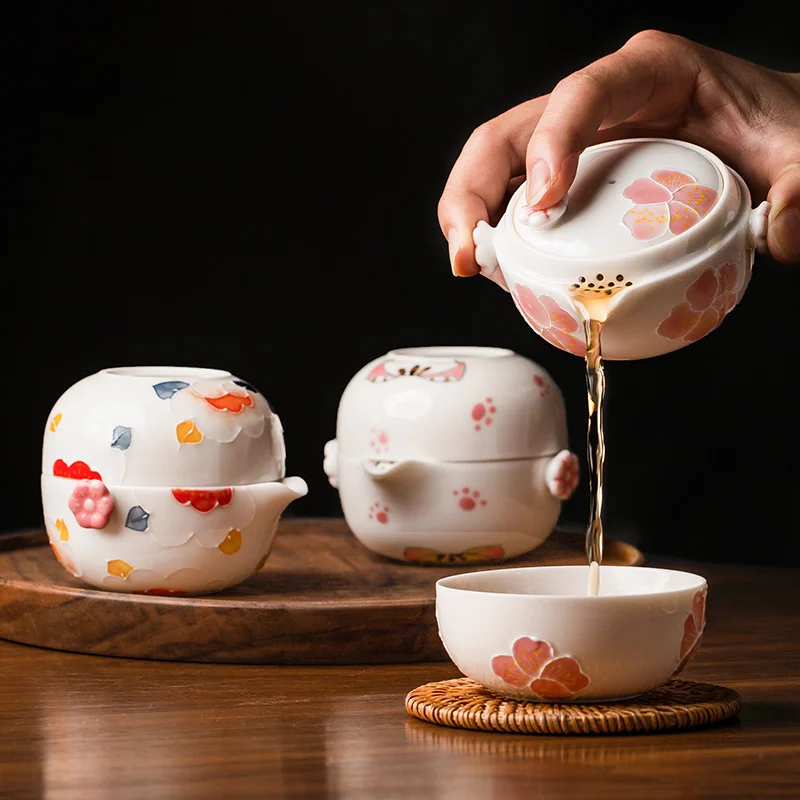 Personal Gift Creative Ceramic Mug Teapot Tea Set Kettle Quick Cup Portable Travel Kung Fu Tea Set A Pot A Cup Ceramic Tea Set
Personal Gift Creative Ceramic Mug Teapot Tea Set Kettle Quick Cup Portable Travel Kung Fu Tea Set A Pot A Cup Ceramic Tea Set