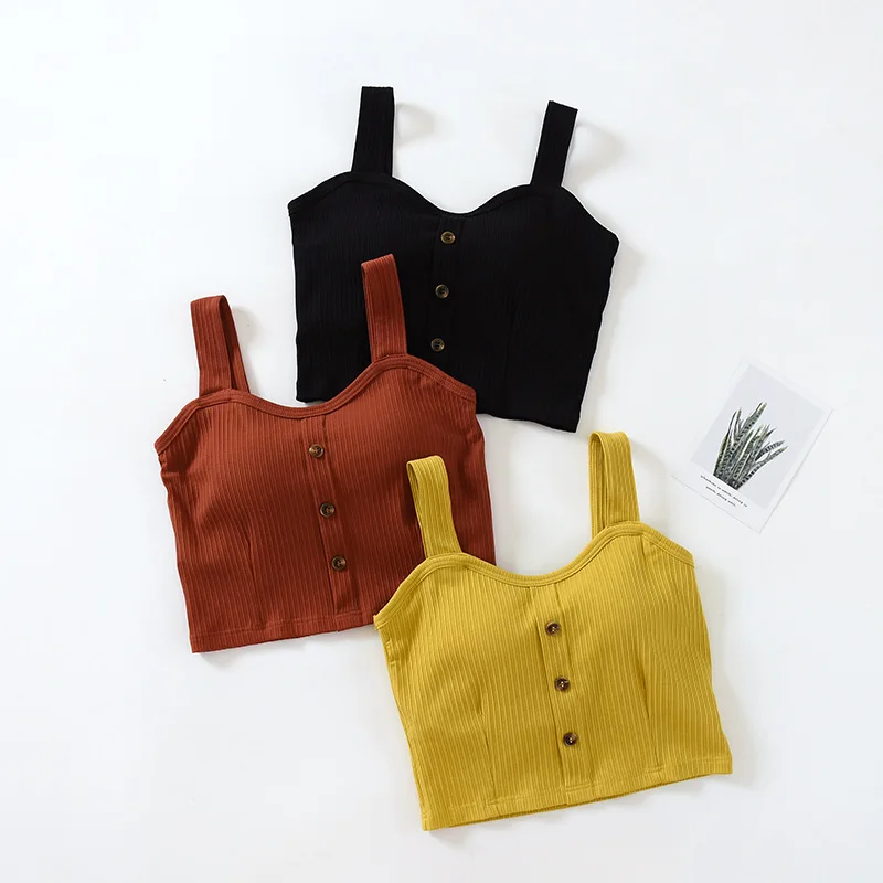 Women Sexy Crop Top Vest with Built In Bra Elastic Tank Top Camisole Sleeveless T Shirt Spaghetti Strap Knitted Solid Camis
Women Sexy Crop Top Vest with Built In Bra Elastic Tank Top Camisole Sleeveless T Shirt Spaghetti Strap Knitted Solid Camis